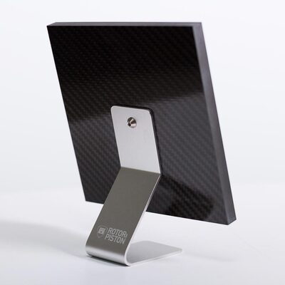 Rear view of the carbon fibre display stand